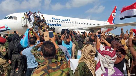 Yemen war: Deadly attack at Aden airport as new government .